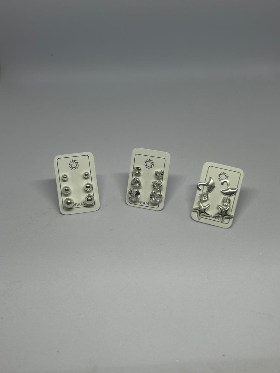 trio de brinco feminino